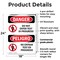 Signmission Do Not Enter Test In Progress Bilingual Danger Sign, Plastic, 18in W x 24in L, 2PK OS-2PACK-DS-P-1824-VS-1149 - alternate 2